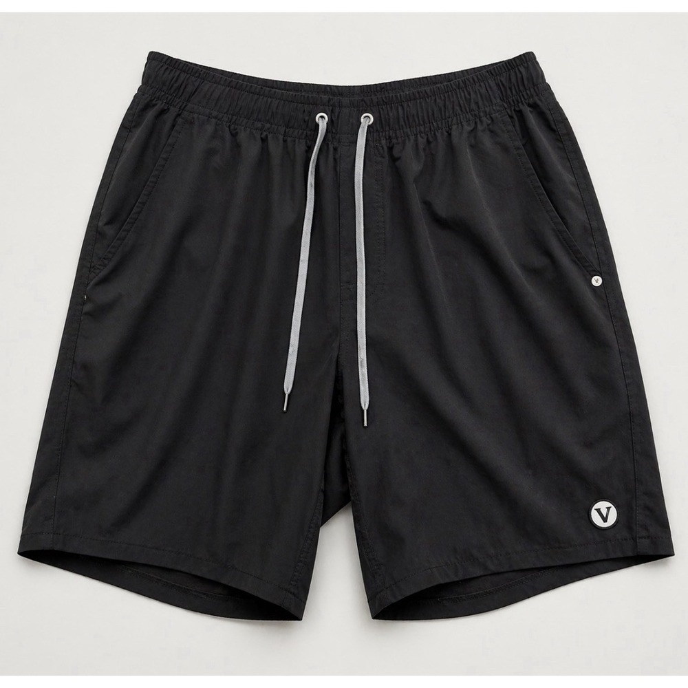 Vuori Kore Shorts Mens Medium Black Lined Athletic Training Gym Swim 9.5" Inseam